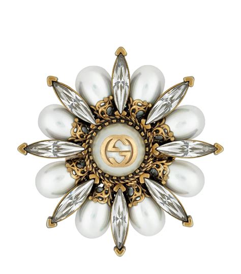 gucci interlocking g flower ring